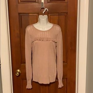 Mauve and gold sparkled sweater